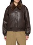 ATELIER EDITION Reversible Fur Collar Leather Jacket