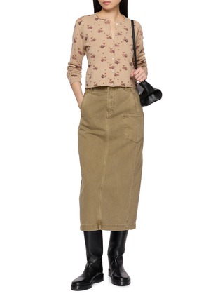 Figure View - Click To Enlarge - ATELIER EDITION - Beaded Floral Cardigan