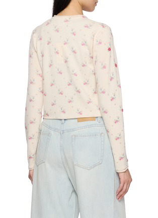 Back View - Click To Enlarge - ATELIER EDITION - Beaded Floral Cardigan