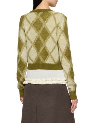 Back View - Click To Enlarge - EPINGLER - Argyle Knit Cardigan