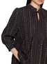  - EPINGLER - Tie Neck Tuck Blouse