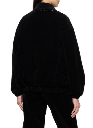 Back View - Click To Enlarge - EPINGLER - Ruffled Collar Bomber Jacket