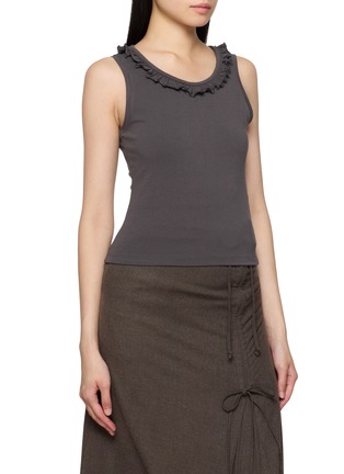 Detail View - Click To Enlarge - EPINGLER - Ruffle Trim Layered Top