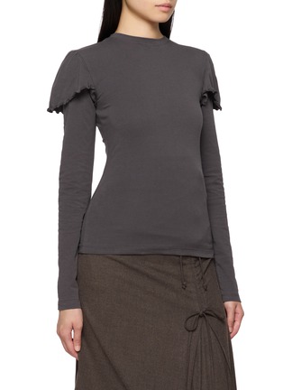Detail View - Click To Enlarge - EPINGLER - Ruffle Trim Layered Top