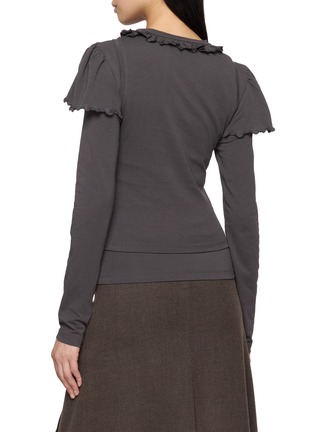 Back View - Click To Enlarge - EPINGLER - Ruffle Trim Layered Top