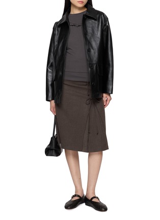 Figure View - Click To Enlarge - EPINGLER - Ruffle Trim Layered Top