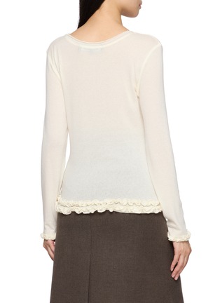 Back View - Click To Enlarge - EPINGLER - Fringe Ruffle Egde Top