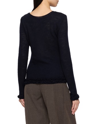 Back View - Click To Enlarge - EPINGLER - Fringe Ruffle Egde Top
