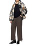 Figure View - Click To Enlarge - EPINGLER - Pleated Ribbon Pants