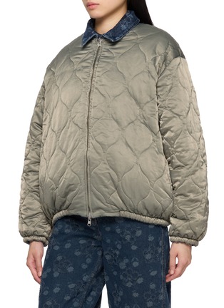 Detail View - Click To Enlarge - EPINGLER - Flower Reversible Puffer Coat