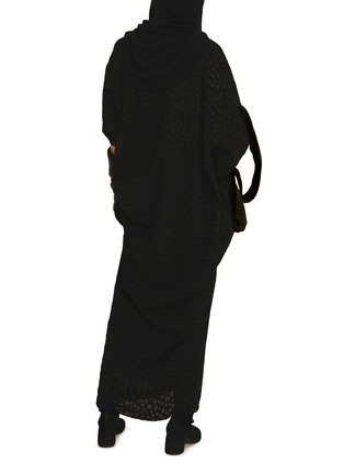 Back View - Click To Enlarge - CORTANA - Circe Oversized Kimono Style Neck Maxi Dress