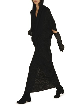 Figure View - Click To Enlarge - CORTANA - Circe Oversized Kimono Style Neck Maxi Dress
