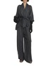 Figure View - Click To Enlarge - CORTANA - Oversized Kimono Style Neck Jacket