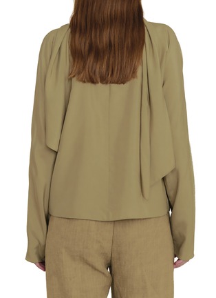 Back View - Click To Enlarge - CORTANA - Causa Tie Neck Shirt