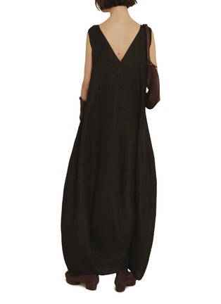 Back View - Click To Enlarge - CORTANA - Anhelo V-back Balloon Shaped Maxi Dress