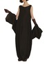 Main View - Click To Enlarge - CORTANA - Anhelo V-back Balloon Shaped Maxi Dress