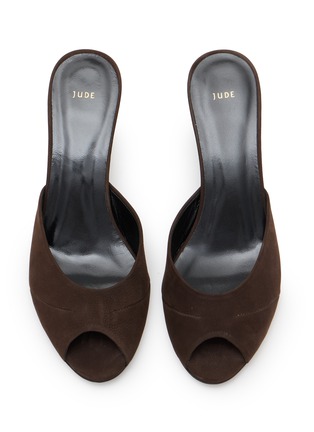 Detail View - Click To Enlarge - JUDE - Cave 65 Suede Leather Mules