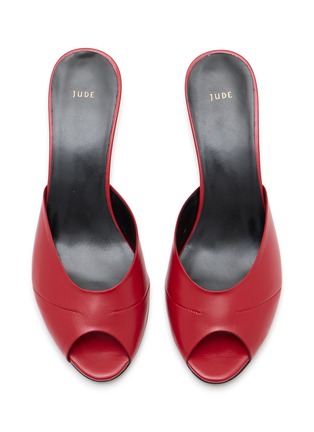 Detail View - Click To Enlarge - JUDE - Cave 65 Creased Leather Mules