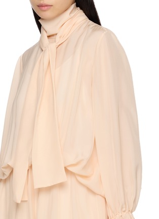  - LA MAISON JADE - Scarf Neck Tie Waist Maxi Dress