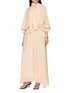 Figure View - Click To Enlarge - LA MAISON JADE - Scarf Neck Tie Waist Maxi Dress