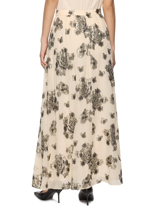 Back View - Click To Enlarge - LA MAISON JADE - Sequin Embellished A-Line Skirt