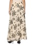 Back View - Click To Enlarge - LA MAISON JADE - Sequin Embellished A-Line Skirt