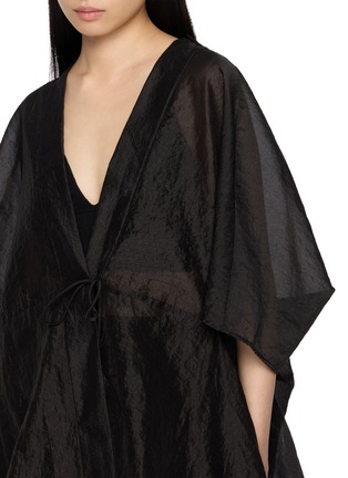  - LA MAISON JADE - Crinkled V-Neck Wrap Jacket