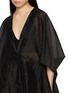  - LA MAISON JADE - Crinkled V-Neck Wrap Jacket