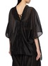 Back View - Click To Enlarge - LA MAISON JADE - Crinkled V-Neck Wrap Jacket