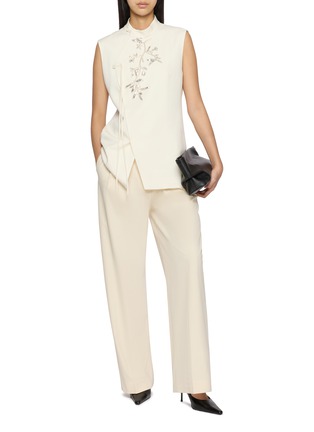 Figure View - Click To Enlarge - LA MAISON JADE - Beaded Stand Collar Vest