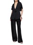 Figure View - Click To Enlarge - LA MAISON JADE - Floral Embellished V-neck Jacket