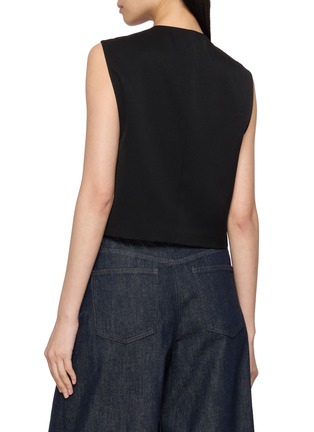 Back View - Click To Enlarge - LA MAISON JADE - Bead Embellished Structured Vest