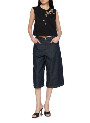 Figure View - Click To Enlarge - LA MAISON JADE - Bead Embellished Structured Vest