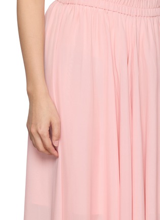  - LA MAISON JADE - Irregular Hem Silk Midi Skirt