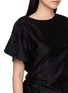  - LA MAISON JADE - Floral Embroidered Off Shoulder Silk Cotton Top