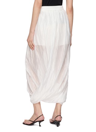 Back View - Click To Enlarge - LA MAISON JADE - Crinkled Sculpted Bud Shaped Skirt