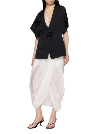 Figure View - Click To Enlarge - LA MAISON JADE - Crinkled Sculpted Bud Shaped Skirt