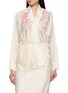 LA MAISON JADE Embroidered Flocked Jacquard Wrap Jacket