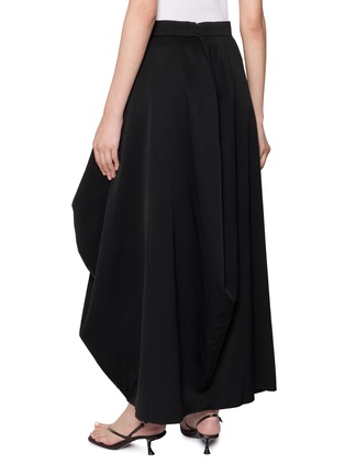 Back View - Click To Enlarge - LA MAISON JADE - Sculpted Draped Acetate Long Skirt