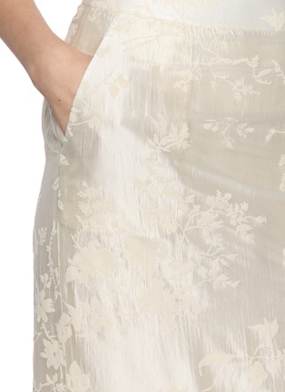  - LA MAISON JADE - Flocked Jacquard Midi Skirt