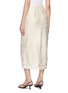 Back View - Click To Enlarge - LA MAISON JADE - Flocked Jacquard Midi Skirt