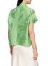 Back View - Click To Enlarge - LA MAISON JADE - Mandarin Collar Flower Appliqué Shirt