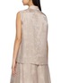 Back View - Click To Enlarge - LA MAISON JADE - Jacquard Hand-Beaded Sleeveless Shirt