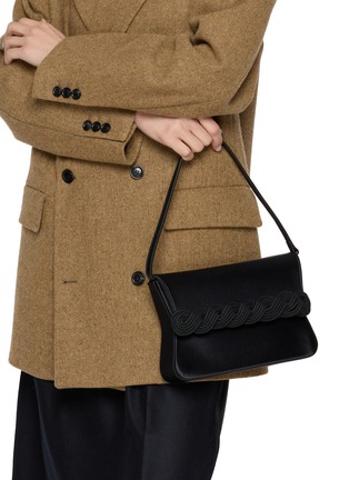 Figure View - Click To Enlarge - DESTREE - Gerrit Braided Passementerie Satin Shoulder Bag