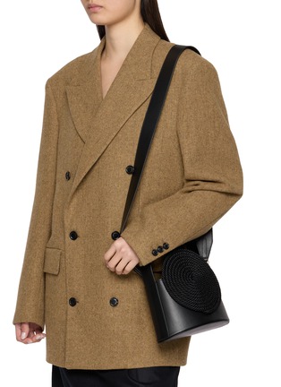 Figure View - Click To Enlarge - DESTREE - Gunther Passementerie Detail Leather Bag