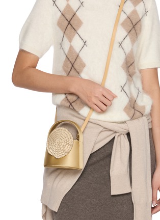 Front View - Click To Enlarge - DESTREE - Mini Gunther Passementerie Detail Satin Bag