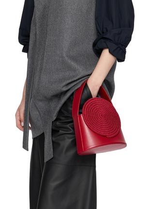 Front View - Click To Enlarge - DESTREE - Gunther Passementerie Detail Leather Bag