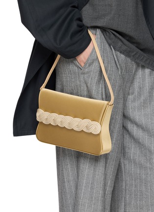 Figure View - Click To Enlarge - DESTREE - Gerrit Braided Passementerie Satin Shoulder Bag