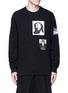 Main View - Click To Enlarge - GIVENCHY - Jesus patch distressed cotton sweatshirt