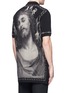 Back View - Click To Enlarge - GIVENCHY - Barb wire Jesus print polo shirt
